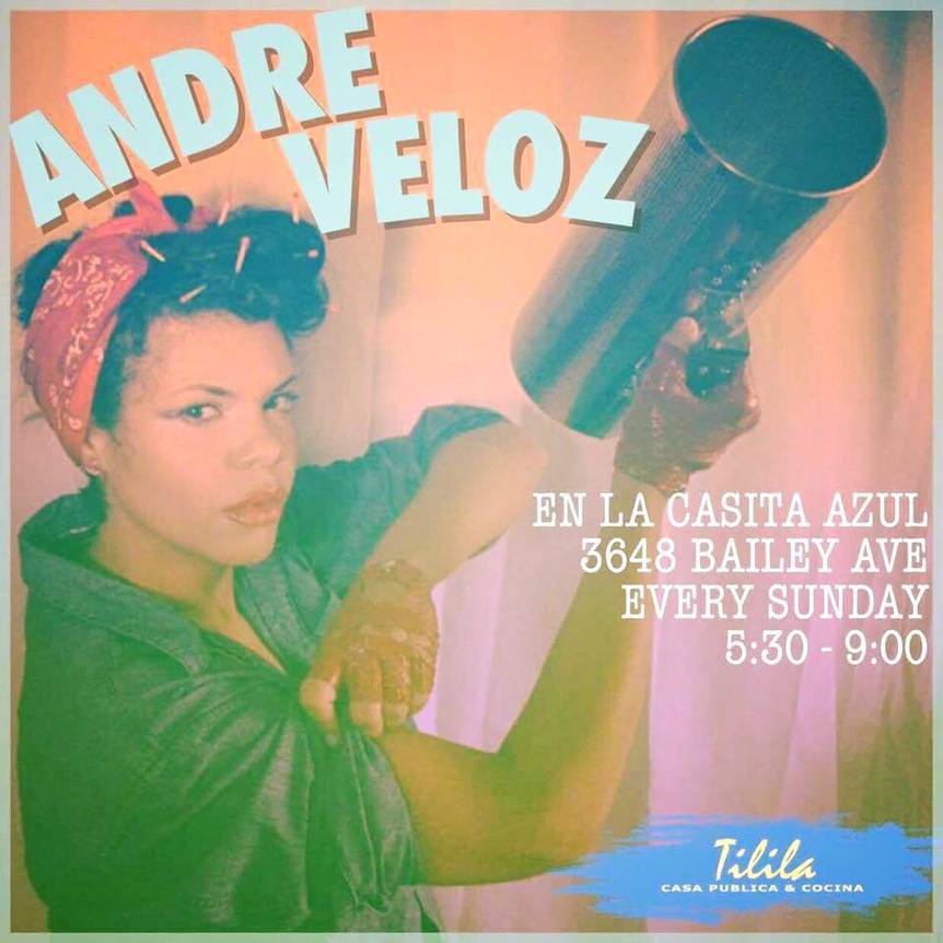 Andre Veloz every Sunday at Tilila, Bronx. Veloz Andre